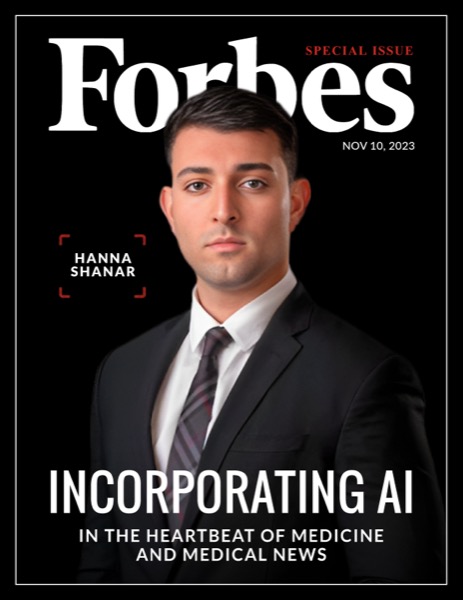 Forbes cover featuring Hanna Shanar — Incorporating AI in Medicine